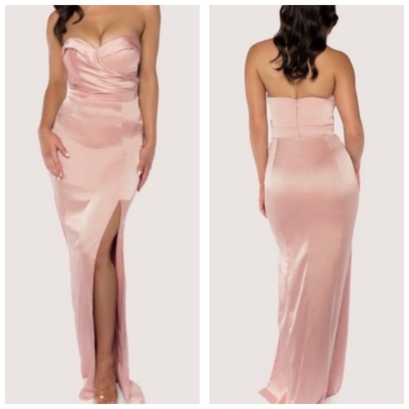MESHKI Jeannie Wrap Maxi in Dusty Pink NWT - Picture 1 of 16